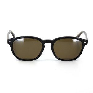 ERMENEGILDO ZEGNA “EZ0005” Black & Light Brown Sunglasses